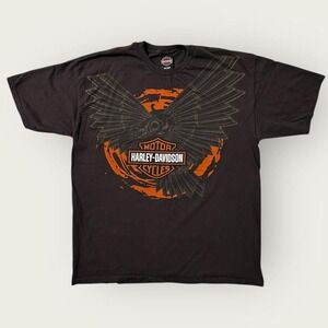 Harley Davison Brown Smokey Mountain T Shirt